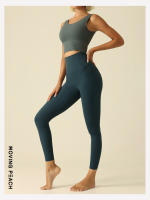 Movimiento de Yoga Leggings para las mujeres deportes pantalones ajustados de cintura alta con ajustado largo pantalones cookteca - details 10