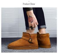 Botas de nieve de invierno para hombre, zapatillas altas para mujer, zapatos informales de moda, pies de piel desnuda, algodón, luz cálida, parejas, talla grande 35-47 - details 12