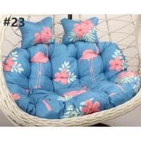 Cojín de Silla de Doble Asiento para Columpio de Huevo sin o con Relleno Cubierta Redonda Desmontable de Papasan para Casa y Patio - details 27