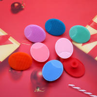 Gel de silicona belleza facial cepillo de lavado para bebés y niños cepillo de limpieza facial oval cepillo de baño para bebés - details 0