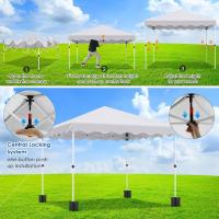 Carpa de Jardín Pop Up Ajustable de Altura 3x3M Marco de Acero Resistente a Rayos UV - details 29