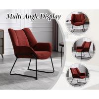 Sofá de Salón Moderno de Lino Estilo de Descanso con Brazo para Dormitorio - details 18