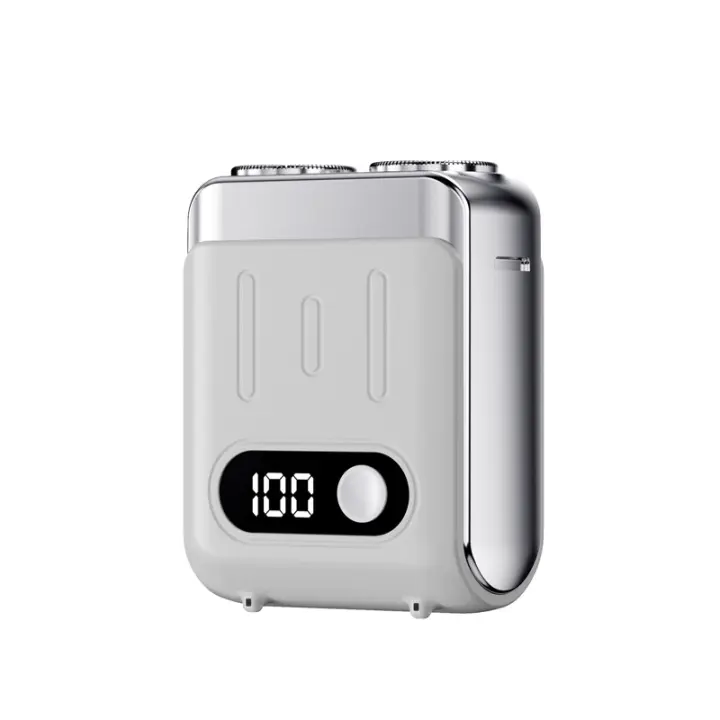 Nueva maquinilla de afeitar de viajero, maquinilla de afeitar pequeña portátil, mini maquinilla de afeitar eléctrica para hombres de viaje - 1