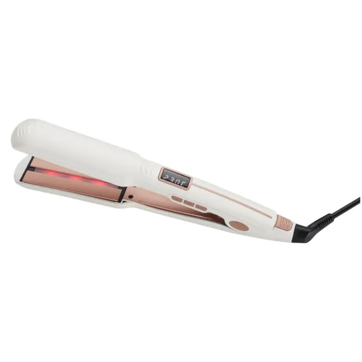 Alisonado Profesional de Cabello Infrarrojo Plano de Cerámica Tourmalina con Pantalla LCD - 1