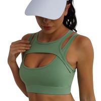 Sujetador deportivo hueco de moda para mujer, ropa deportiva de alto impacto, sujetador deportivo para Yoga y Fitness - details 3