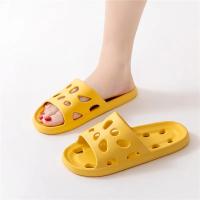 Zapatillas de playa de verano de suela gruesa para hombre, zapatillas antideslizantes de Eva para baño, sandalias para hombre, chanclas de moda para mujer, zapatillas huecas con fugas - details 15