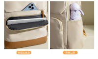 Mochila de viaje para mujer, mochila de lujo para ordenador portátil de 15,6 pulgadas, ligera, nueva y elegante, bolsos femeninos con cabina para ordenador, mochilas escolares grandes, tela Oxford impermeable - details 10