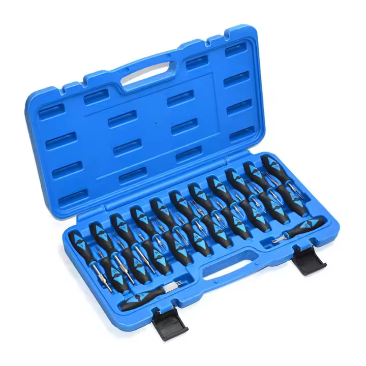 Juego de desmontaje de terminales de coche, herramientas manuales de extracción de llaves, 23 piezas, instrumento eléctrico - 1