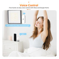 Sensor Inteligente De Temperatura Y Humedad ZigBee/WiFi Tuya Batería Alimentada Trabaja Con Alexa Google Home Seguridad Doméstica - details 5