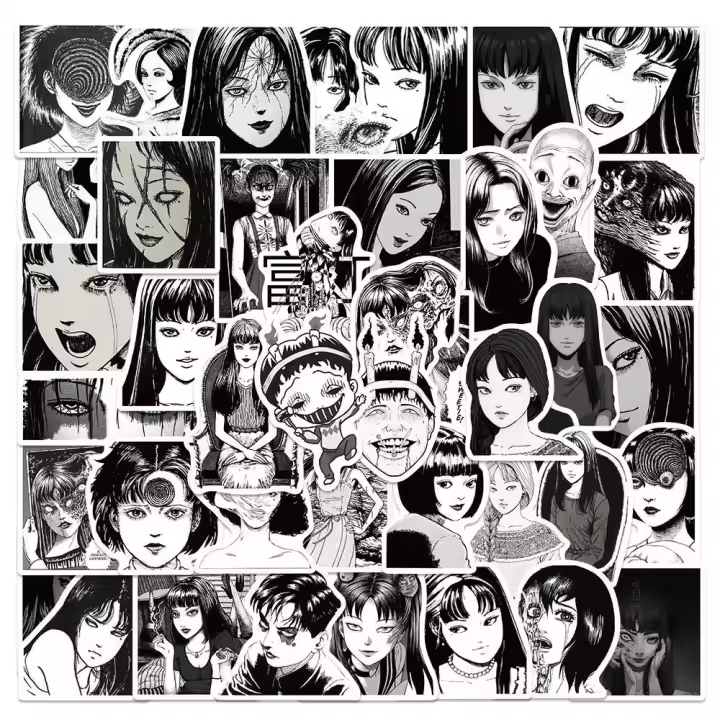 Pegatinas de Anime Japonés Horror Tomie 50PCS para Niños Diario de Viaje Estación de Motor Refrigerador Pared nbyinto Marca Desnormales Productos - 1