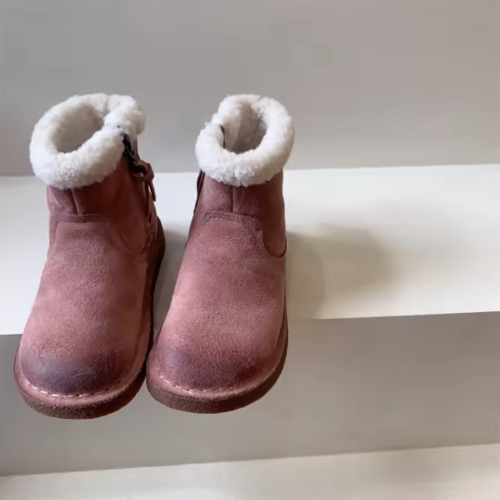 Botas de nieve, zapatos de algodón, botines cortos, botas de felpa para bebé - 1