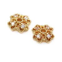 Accesorios de Joyería DIY de Alta Calidad Abalorios de Cuarzo de Brasa Dorada de 18K - details 22
