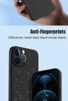 Funda de teléfono mate de silicona negra de lujo para iPhone 11 12 13 14 15 16 Pro Max 15 Plus 12 Mini 16E Xr Xs Max funda trasera suave - details 7