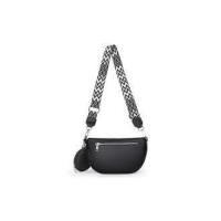 Riñoneras de media luna para mujer, bolso de pecho informal de cuero PU con monedero pequeño, bolsos cruzados de viaje de gran capacidad - details 2