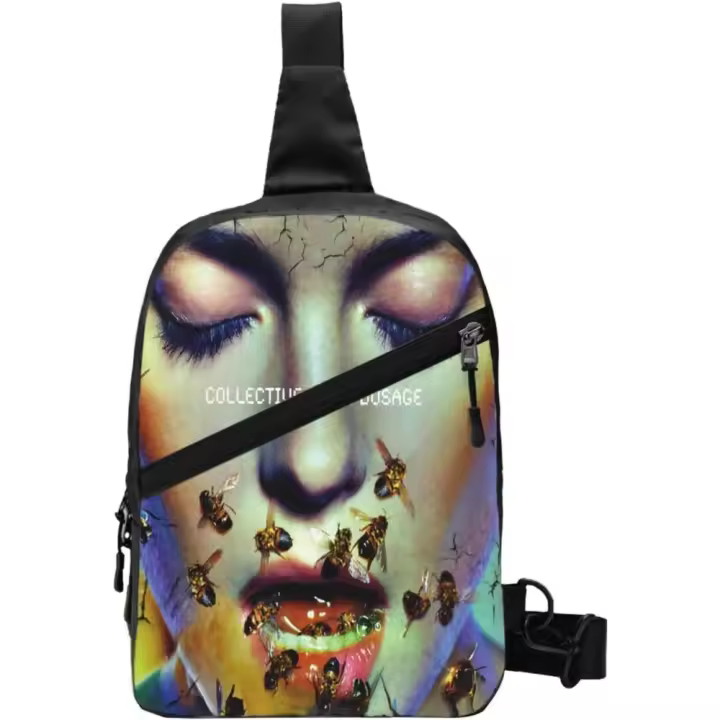 Bolsos NEGROS Bolsos Bolsos de hombro Bolsos de hombro ajustables Mochilas de senderismo Bolsos de pecho clásicos Mochilas multiusos plegables Colectivo Great Rock Soul - 1