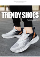 Zapatillas deportivas transpirables para hombre, calzado deportivo ligero para exteriores, zapatos de entrenamiento con absorción de golpes, a la moda - details 12