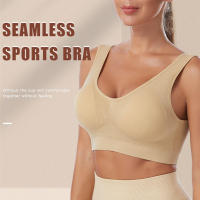 Sports bra women solid color fitness top gym yoga athletic tight workout soft brassiere padded - details 1