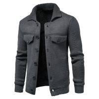 Chaqueta de Punto para Hombres Cálida, Gruesa, Manga Larga Cardigan de Lano para Invierno - details 5