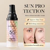Nuevo Crema aislante de arcoíris de tres colores, 40ml, SPF50 + protector solar, hidratante, Invisible, poros, brillo Facial, corrección del tono de la piel - details 20