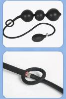 Empaquetado privado Sexy Iatable Anal Beads con anillo Butt Plug Expander para hombres Masajeador de próstata Bolas vaginales Dilatador anal Juguetes sexuales - details 17