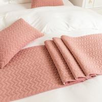 Carrileras de Cama con Diseño de Patrón de Trigo y Terciopelo Decoración de Habitación 45x240cm 45x210cm en Colores Rosa Gris Azul Verde Amarillo para el Hogar Material Poliéster Hecho en China - details 31