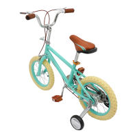 Bicicleta Verde para niños de 14 pulgadas, adecuada para niños y niñas, con ruedas de entrenamiento de colores - details 2