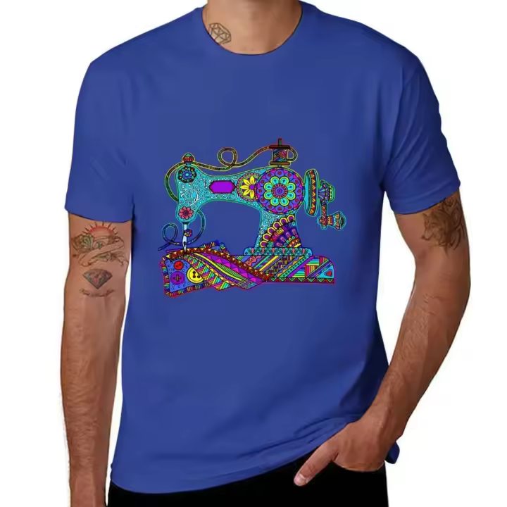 Acolchado-Camiseta de costura para niños, ropa estética con gráficos, ropa Vintage, camisetas divertidas para hombres - 1