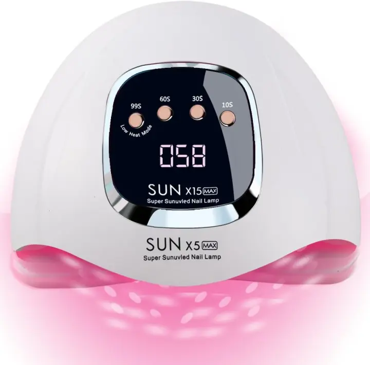 Lámpara de uñas LED UV, para uñas de gel, lámpara de uñas de gel de 280 W con 66 cuentas LED, 4 ajustes de temporizador/sensor automático, herramientas profesionales de bricolaje para uñas para principiantes, uso en salón en casa - 1