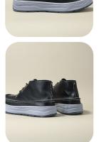 Cuero genuino de alta gama pura capa de cabeza de res estilo de herramientas de cuero de vaca zapatos de tablero de caña alta - details 8