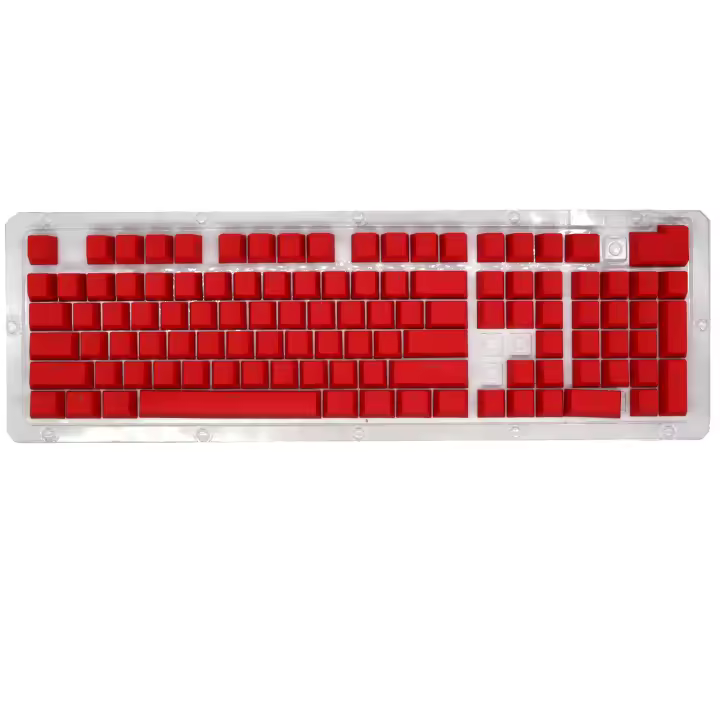 Reemplazo de teclas mecánicas PBT, tapas ergonómicas resistentes al aceite para teclado de juegos con extractor de teclas, 104 teclas - 1