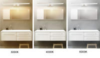 Lámpara LED de pared para espejo de baño, luz moderna de acrílico resistente al agua, AC85-265V, 40cm, 50cm, 70cm, 90cm y 110cm - details 7