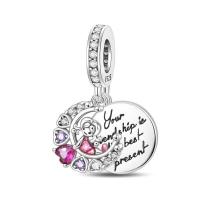 Abalorio Original de Plata de Ley 925 para mujer, abalorio de alta calidad adecuado para pulsera DIY, cuentas de amor para el Día de San Valentín, regalos de joyería para fiesta, nuevo - details 29