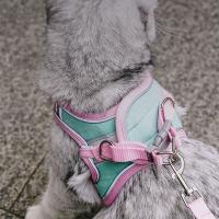 Arnés de chaleco transpirable ajustable para exteriores, correa para perro, accesorios para gatos, chaleco para mascotas, arnés para gato, Collar para gato - details 9