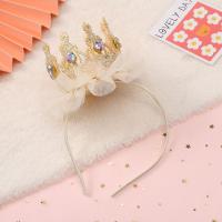 Tocado delicado de hada dulce, accesorio para el cabello de cuero con diamantes de imitación, tocado de corona, banda para el cabello para niña, diadema de estilo coreano - details 1