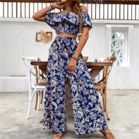 2025 nuevas mujeres de la moda, la moda de las señoras de un cuello superior + pantalones, conjunto de traje de 2 piezas - details 2