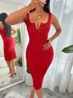 Vestido de mujer con falda media y larga - details 17