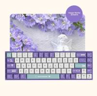 Heijue AK680 teclado mecánico juego teclado intercambiable en caliente con cable eje de té inalámbrico de doble modo eje rojo 68 teclas - details 3