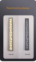 Luz LED de pared larga impermeable IP65, accesorios de iluminación para porche al aire libre, candelabros de Nido de Pájaro antioxidantes para jardines, terrazas y garaje, color negro - details 9