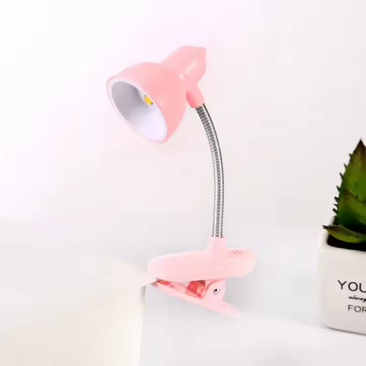 Mini Book Light LED Clamp Reading Lamp Night Lights For Notebook Read Bookmark Desk Clip Design Home Bedroom Girl Child Student - 1