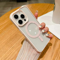 Funda de Carga Inalámbrica Magsafe de Lujo para iPhone A Prueba de Golpes, Cubierta Magnética Transparente - details 8