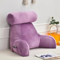 Almohada de Espalda Grande para Adultos Almohada de Lectura Desmontable con Bolsillos Laterales y Cuello 75*40*40cm Ropa de Cama y Baño - details 4