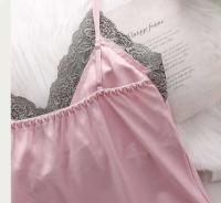 5 Unids/set Tre seda mujer Ence satén cuello en V ropa de dormir de primavera para el hogar - details 9