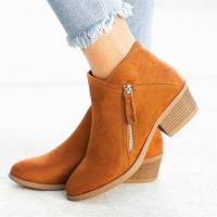 Mujer – Botines con tacón cuadrado – Botines con Cremallera – Tacón Medio – Estilo Casual – Cómodos – Moda - details 10