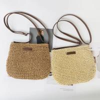 Bolsa de hombro tejida de palmera, moda de verano para mujeres - details 15