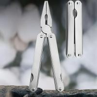 Alicates de combinación multifuncionales, herramientas para exteriores, destornillador, cuchillo plegable de acero inoxidable, caza táctica portátil plegable para exteriores - details 3