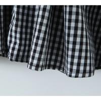 Nueva ropa de mujer, vestido de tirantes con apertura y cierre de botones a cuadros de moda de diseño francés europeo y americano - details 21