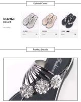 Chanclas de verano para mujer, sandalias planas con plantilla de PVC antideslizante, zapatillas deslizantes de moda para viajes en la playa al aire libre - details 2