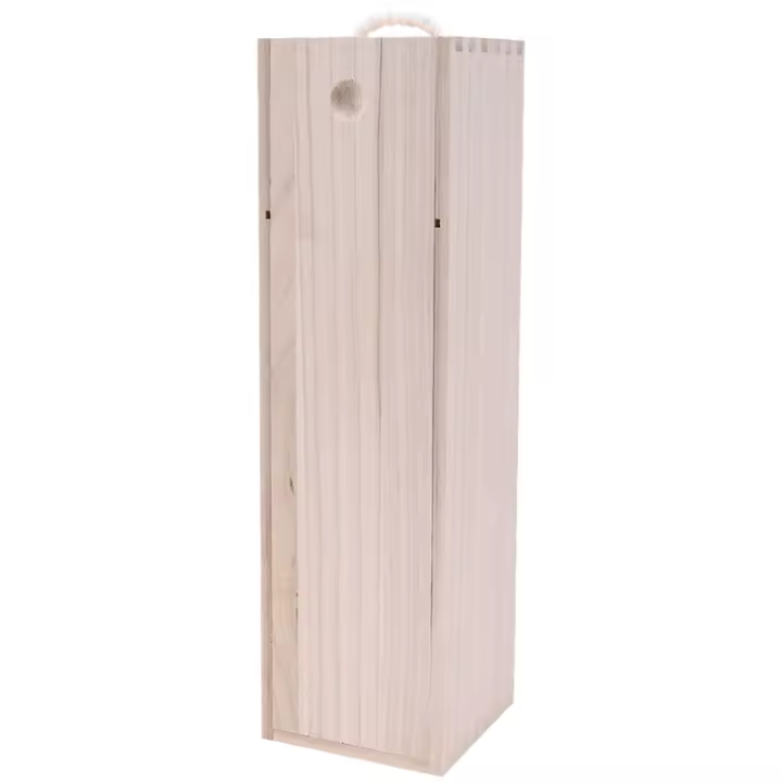 Caja de embalaje de madera para botella de vino tinto, envoltura de regalo de madera especial para flauta Hampagne, almacenamiento para vino, puede hacer logotipo, caja de embalaje de regalo - 1