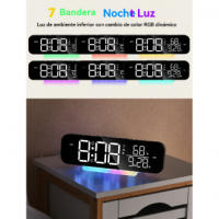 Despertador con Vibración Súper Fuerte Pantalla Digital LED Grande Luz Nocturna - details 5