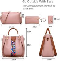 Bolsos Antirrobo de Hombro para Mujer, 4 Piezas, Bolso Bandolera para Mujer, Monedero - details 24